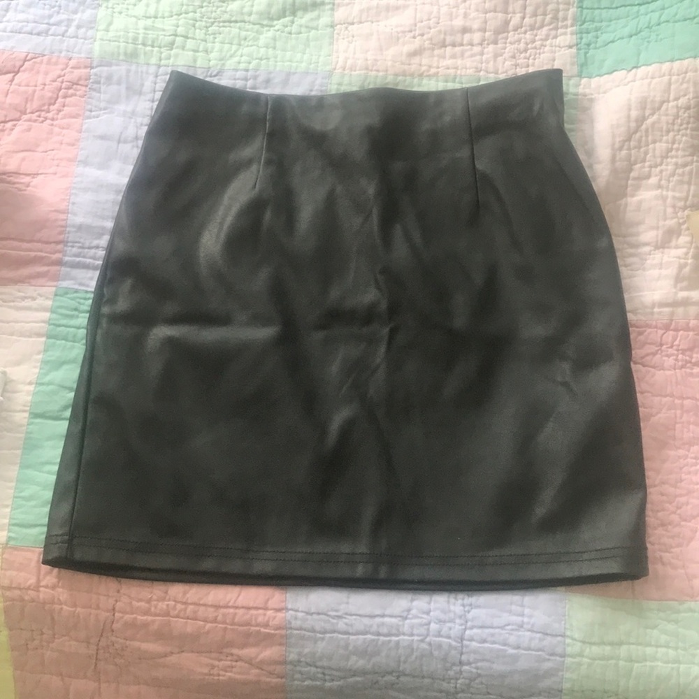 ASOS leather mini skirt